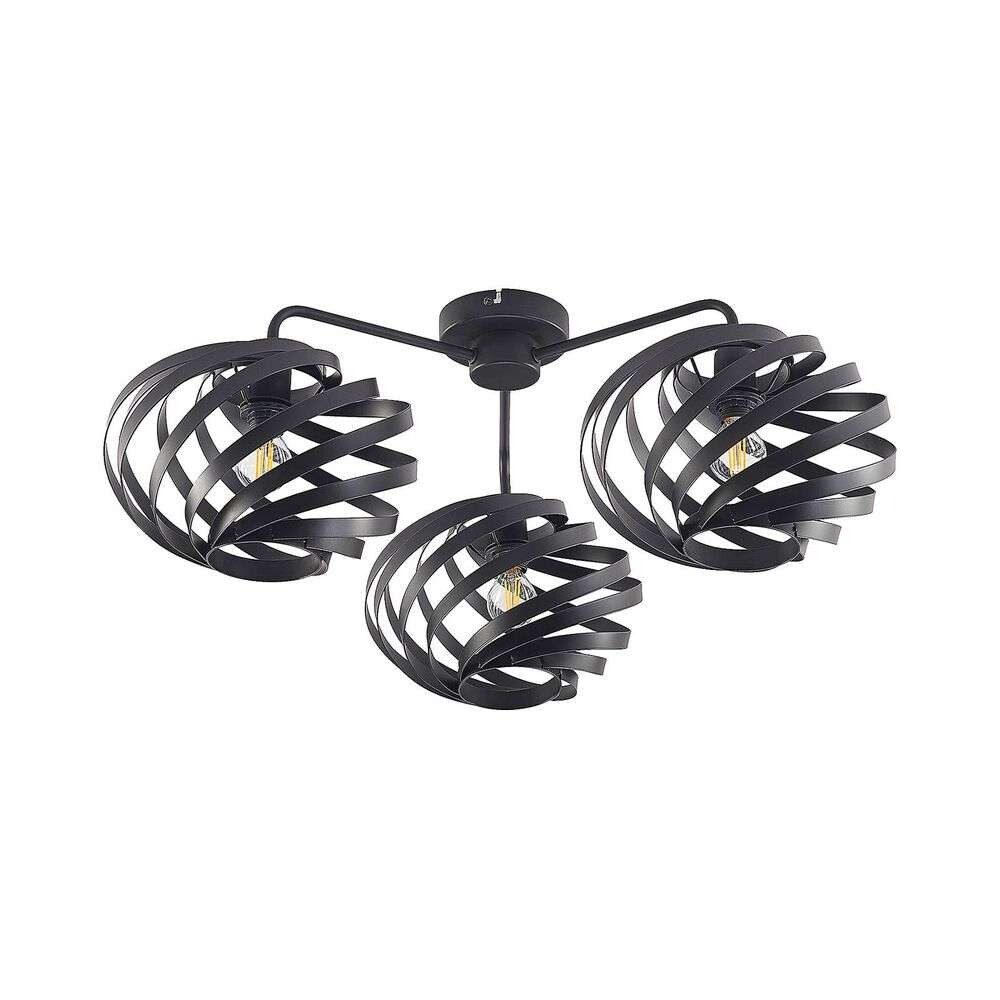 Lindby – Niobano 3 Plafond Black