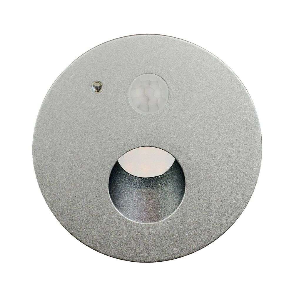 Arcchio – Neru Round LED Inbyggdsvägglampa w/Sensor Silver