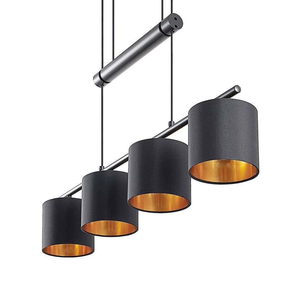 Lindby – Tembali 4 Taklampa Black/Gold Lindby