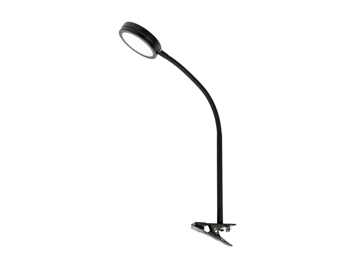 Lindby – Toulin LED Klämlampa Black Lindby