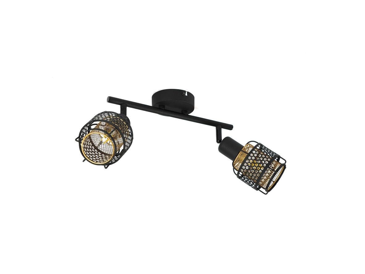 Lindby – Eudoria 2 Plafond Black/Gold