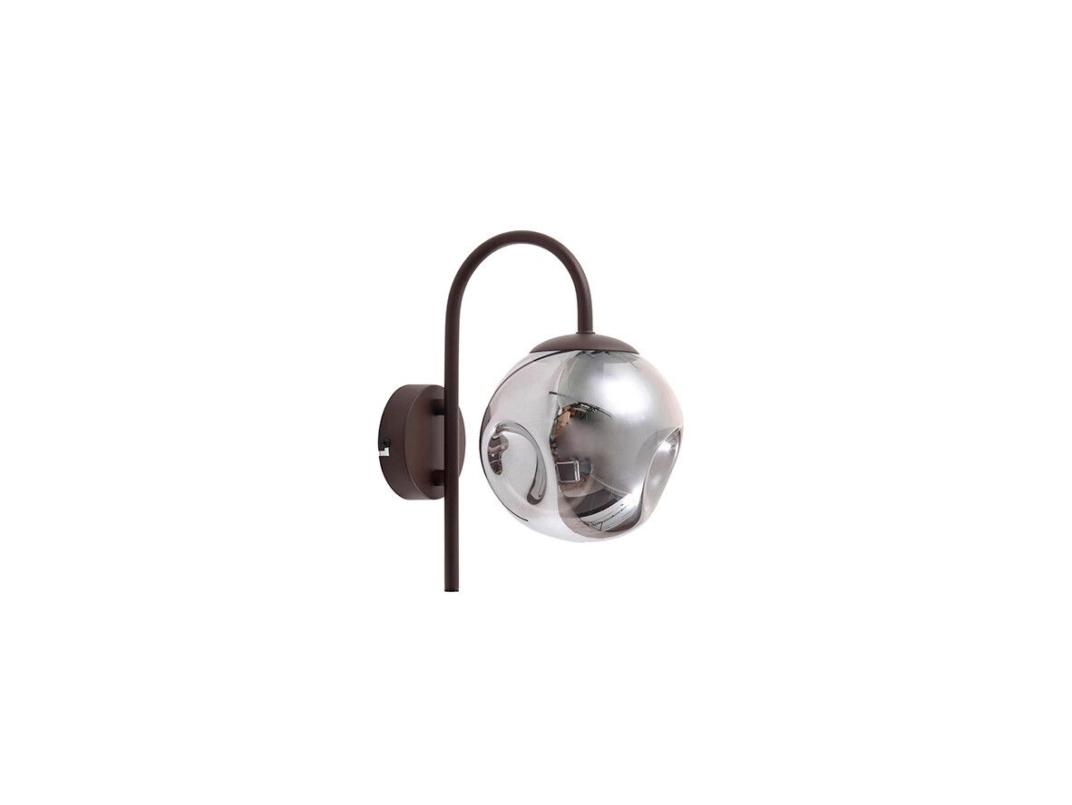 Lindby – Valentina Vägglampa Smoked Grey/Coffee