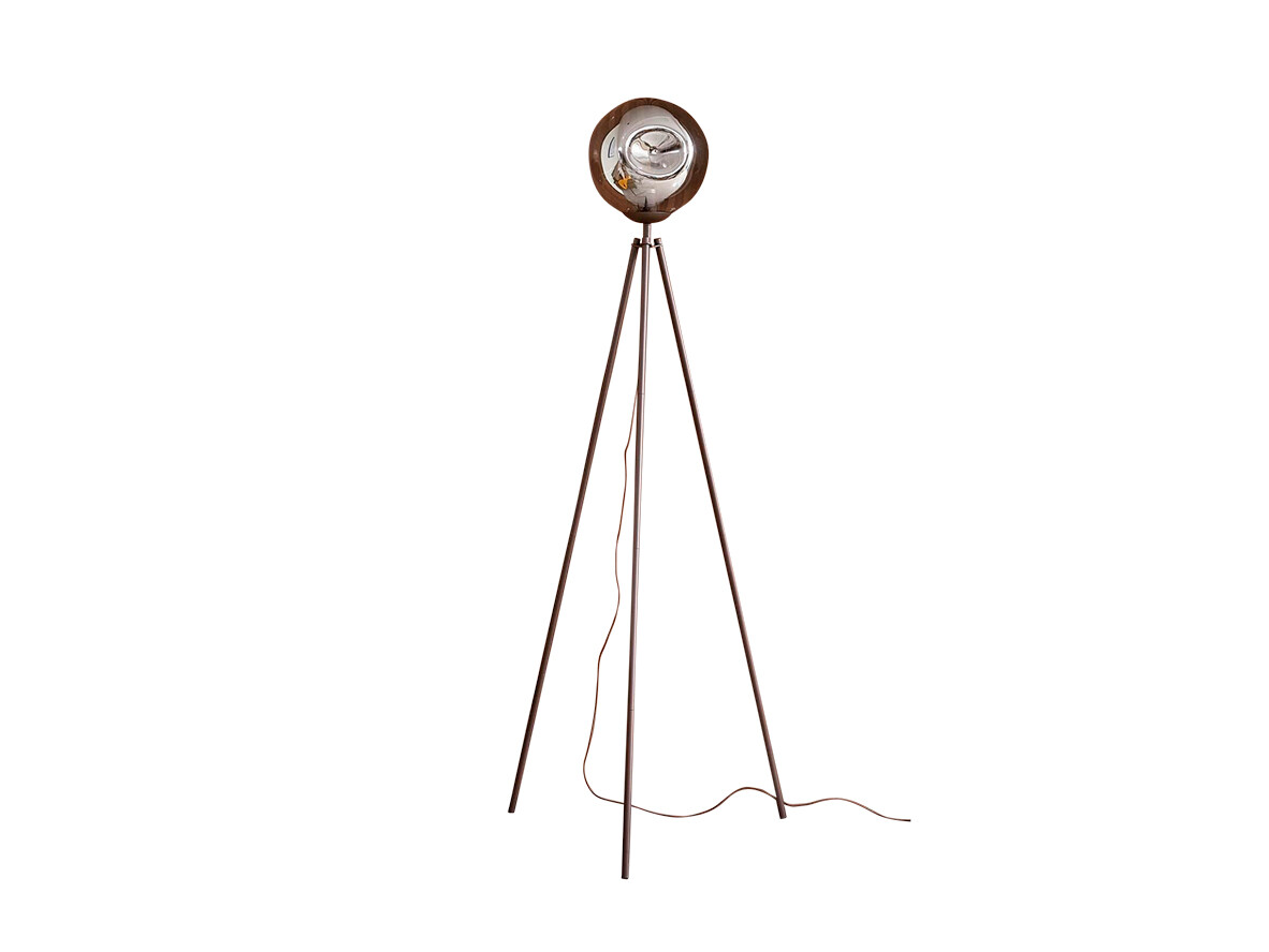 Lindby – Valentina Golvlampa Smoked Grey/Coffee