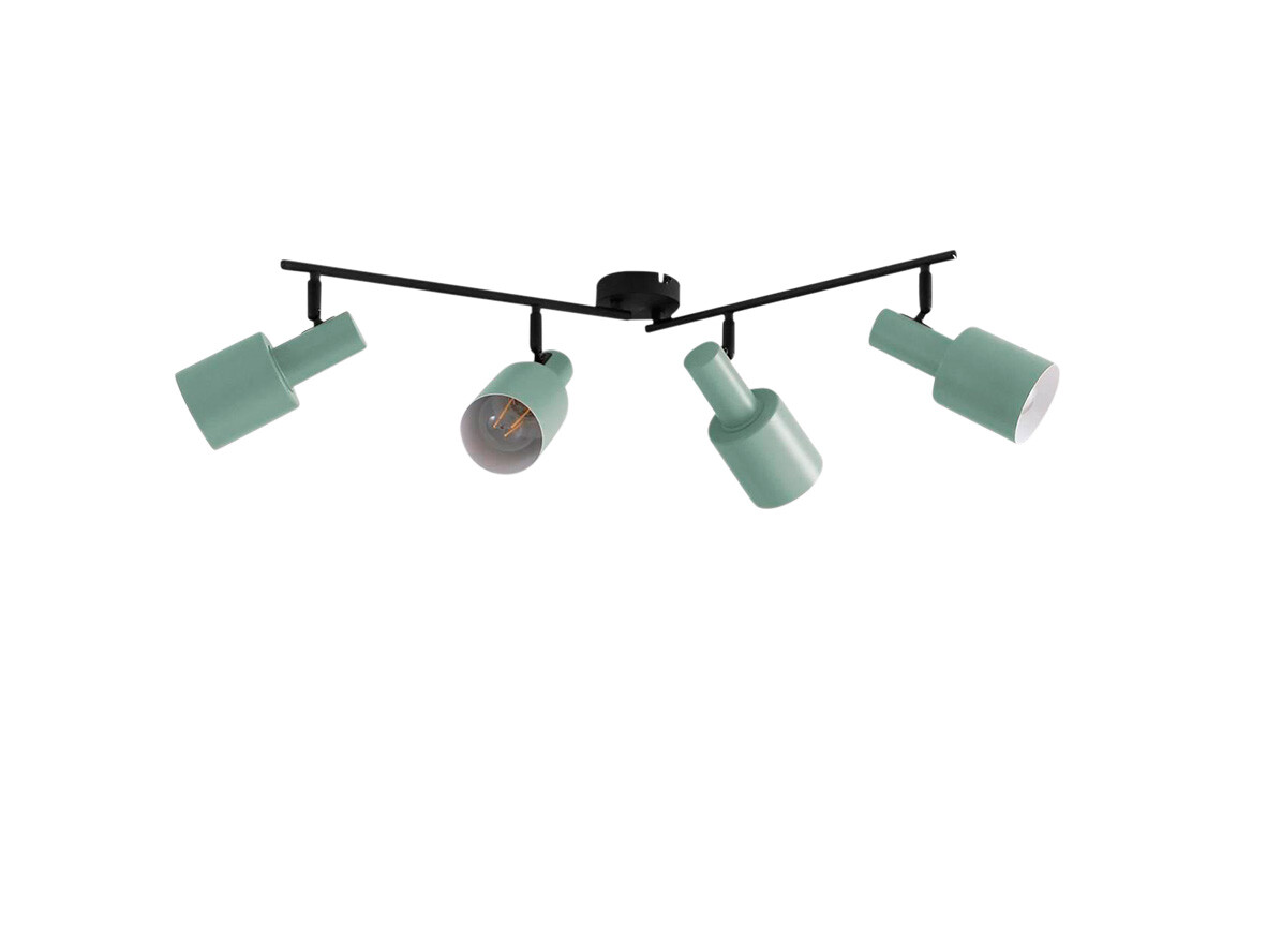 Lindby – Ovelia 4 Plafond Green/Black