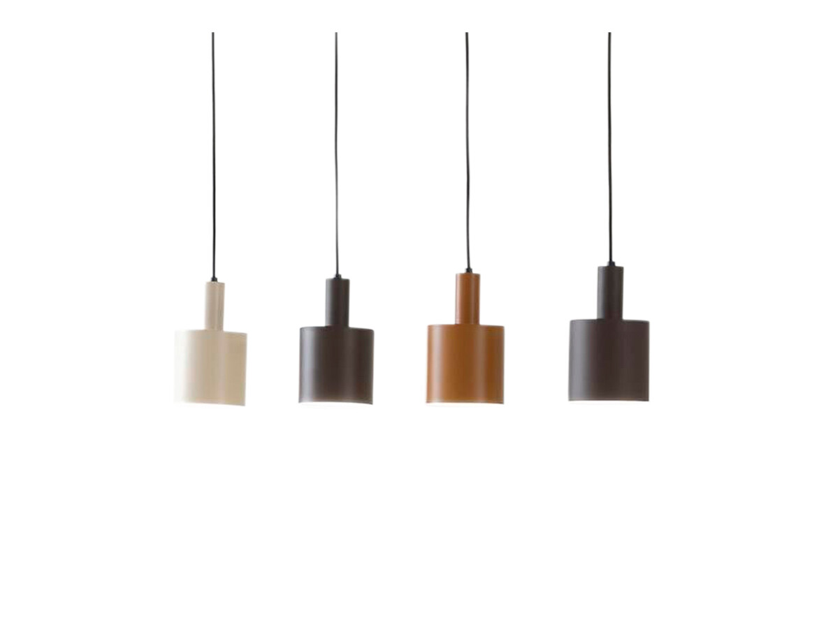 Lindby – Ovelia 4 Taklampa Black/Brown/Beige