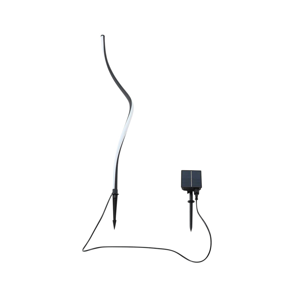 Lindby – Sabriel Curved Solcellslampa Svart