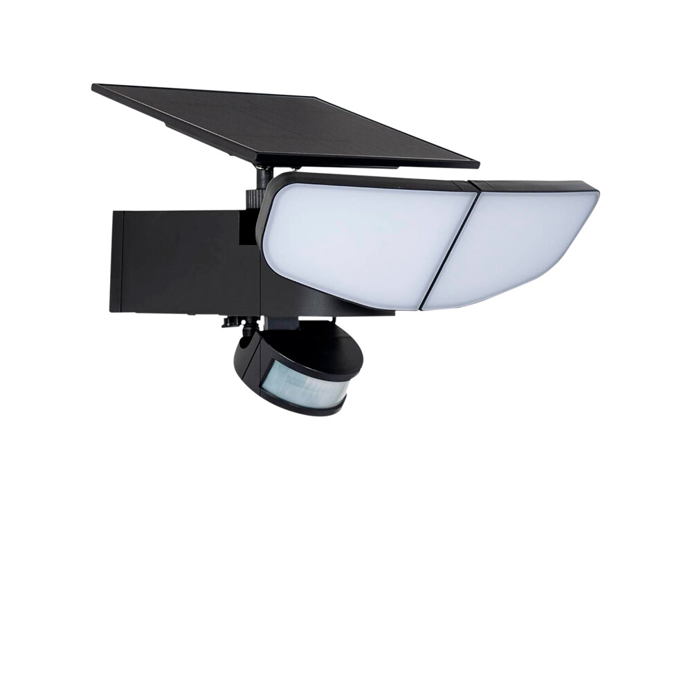 Lindby - Naelin Solarzelle Wandleuchte w/Sensor Schwarz