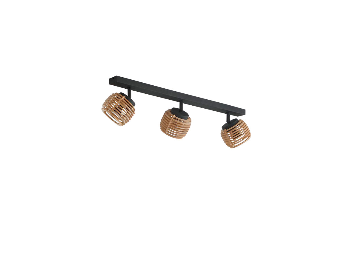 Lindby – Ediz 3 Plafond Wood/Black Lindby