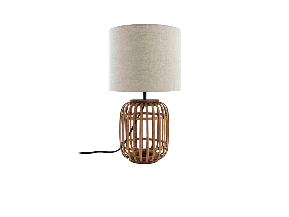 Lindby – Marzanna Bordslampa Grey/Wood