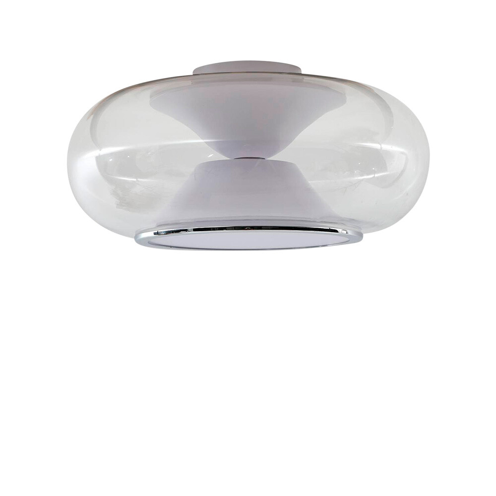 Lucande – Orasa LED Plafond Vit/Klar