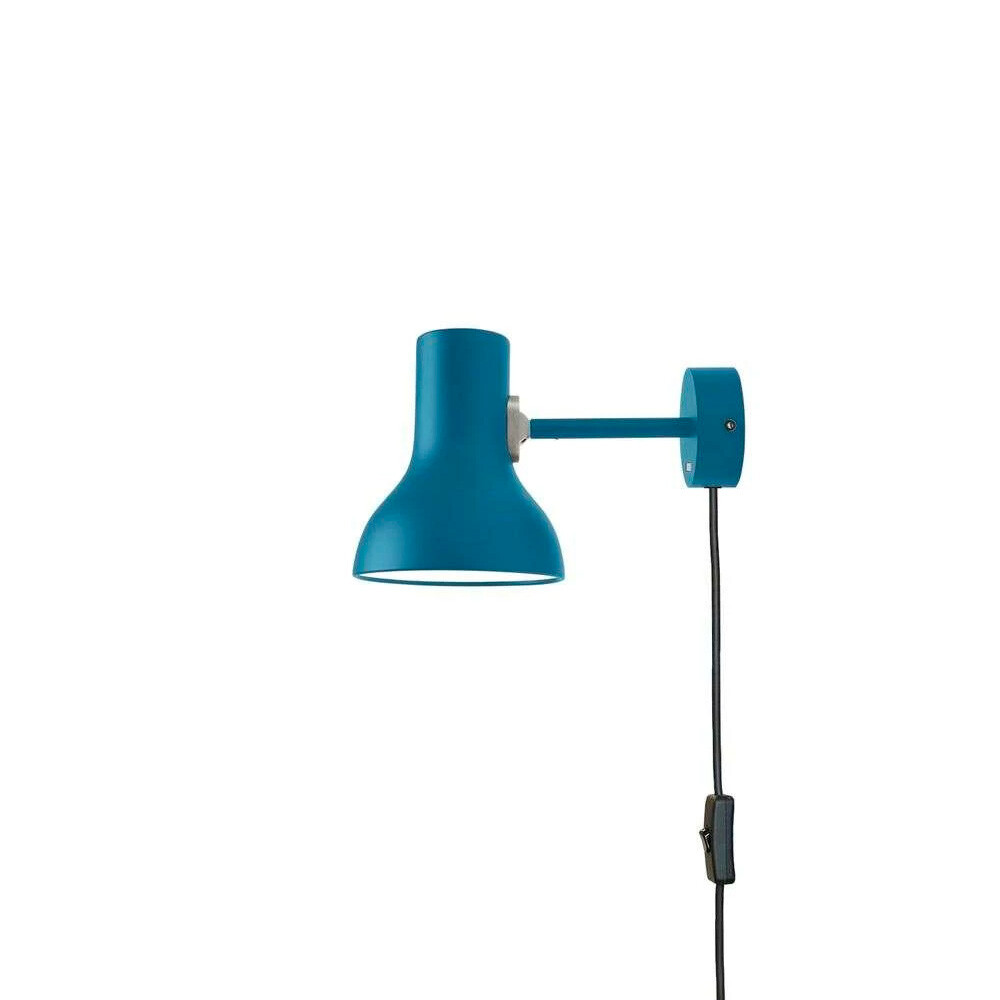 Bilde av Anglepoise - Type 75 Mini Vegglampe W/cable Margaret Howell Edition Saxon Blue Anglepoise