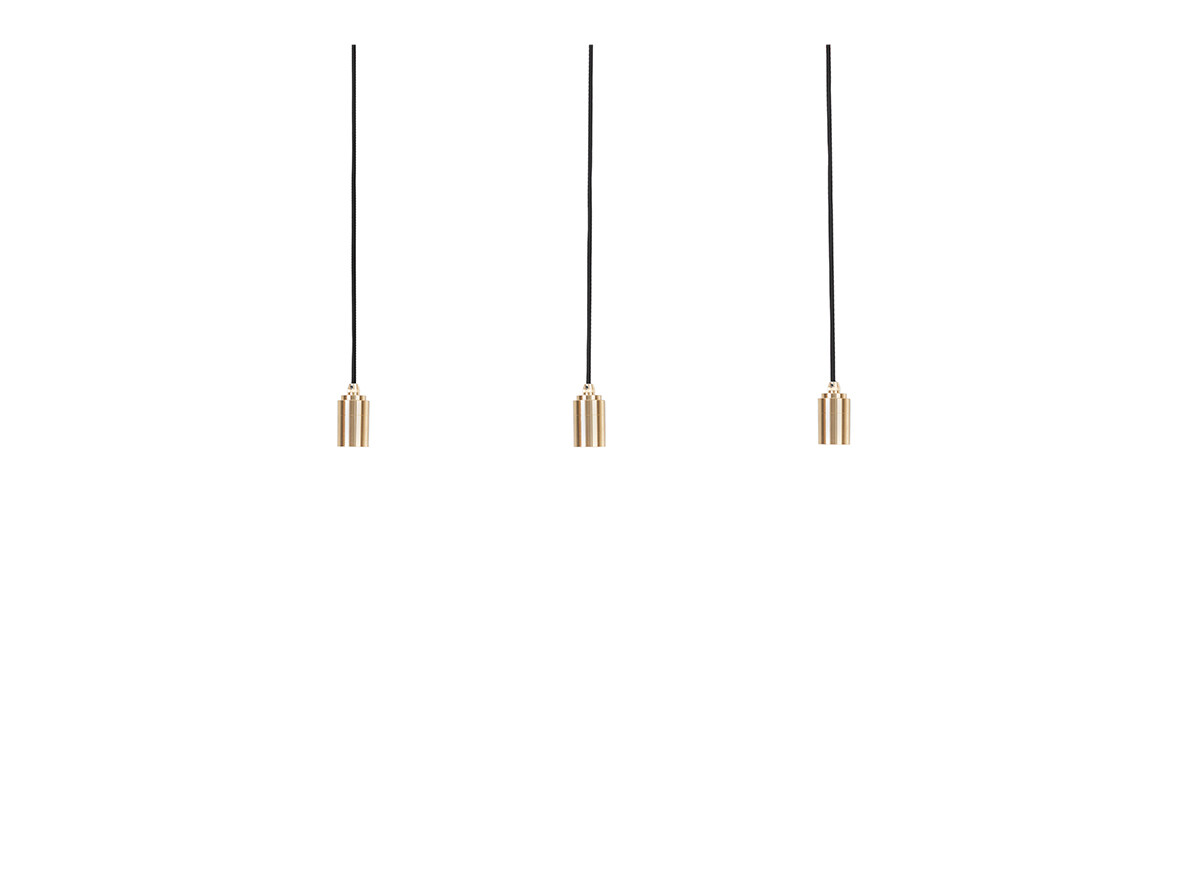 Tala – Linear Triple Taklampa Brass