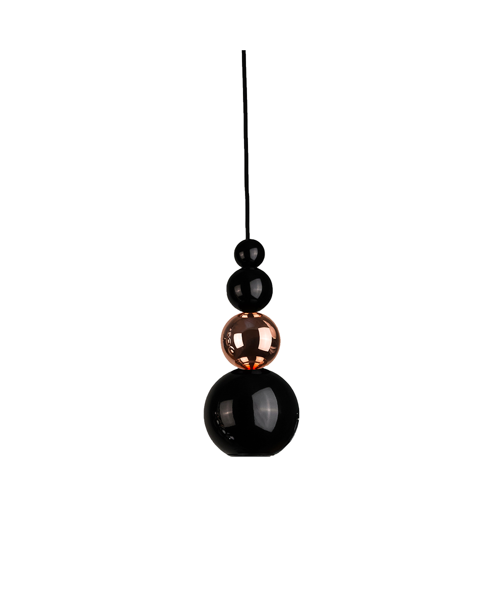 Innermost – Bubble Pendel Black & Copper