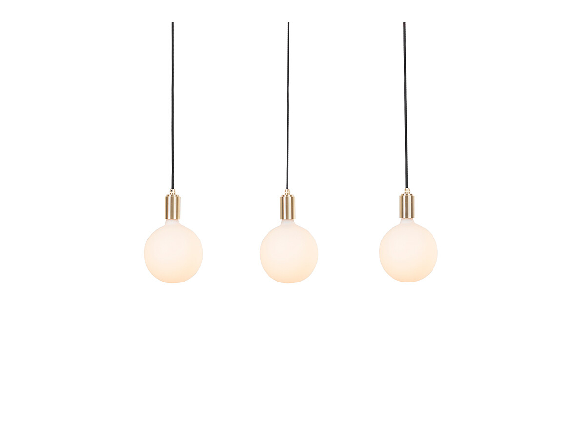 Tala – Linear Triple Taklampa w/3 Sphere IV Brass/White Tala