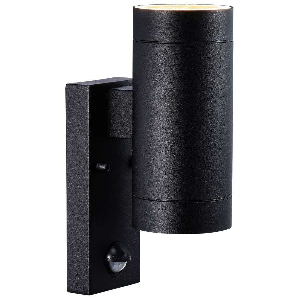 Nordlux – Tin Maxi Double Vägglampa w/Sensor Black Nordlux