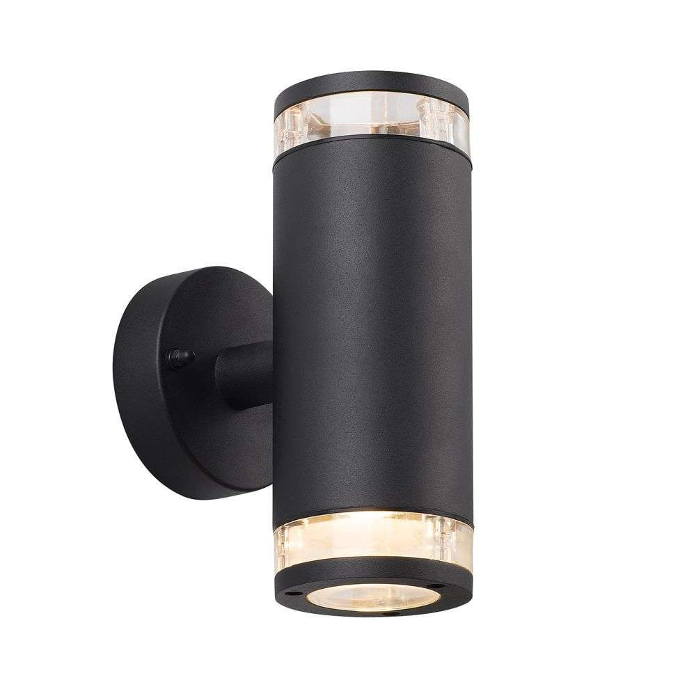 Nordlux – Birk Double Utomhus Vägglampa Black