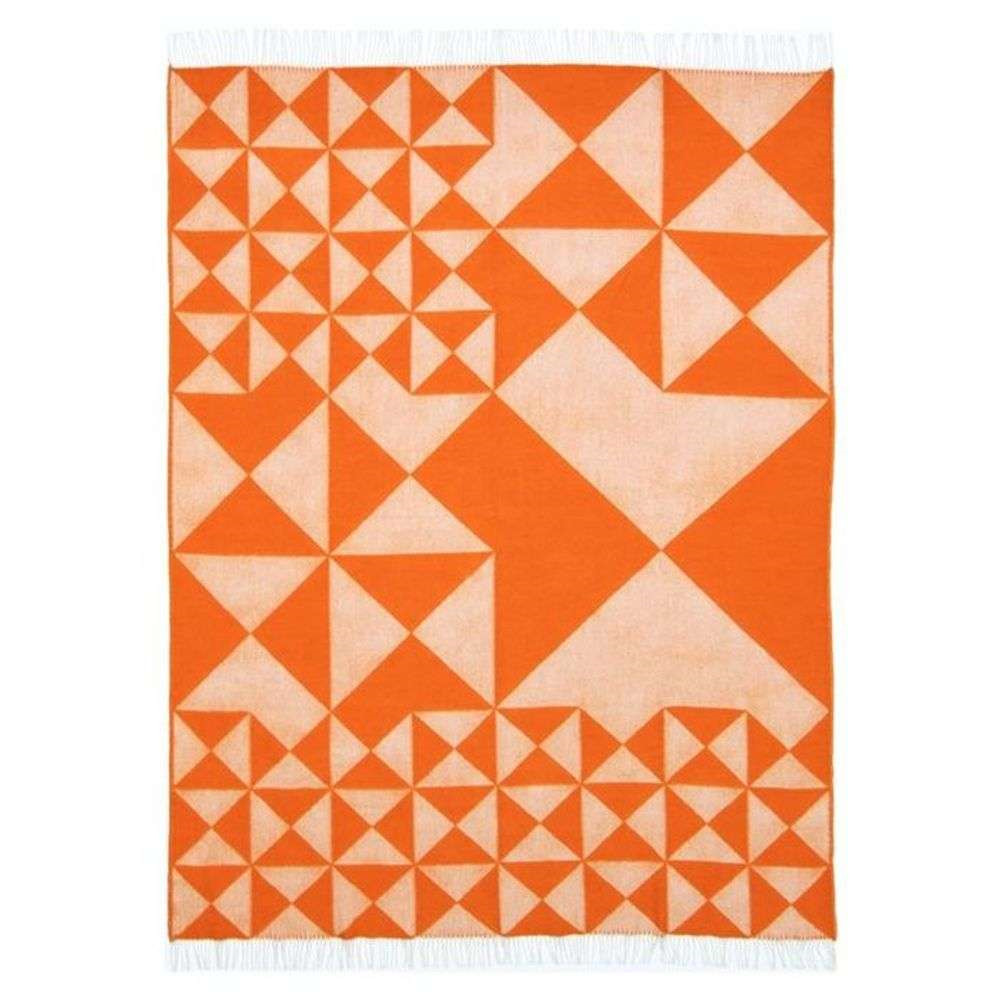 Verpan – Mirror Throw Wool 130×198 Orange