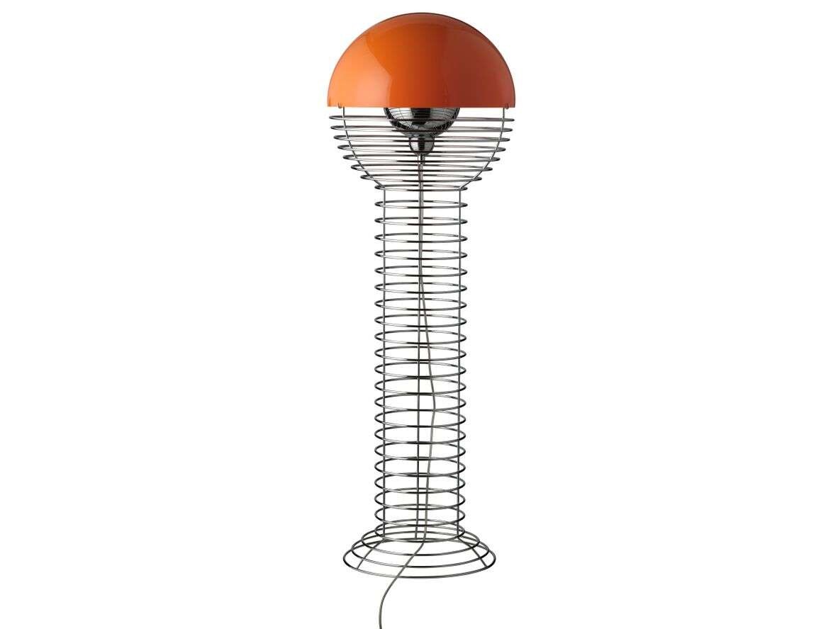 Verpan – Wire Golvlampa Chrome/Orange