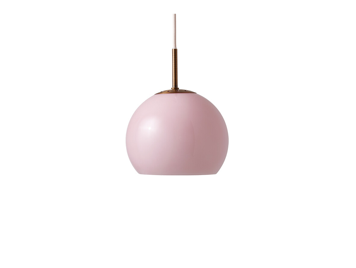 Frandsen – Ball Glass Taklampa Ø18 Opal Rose