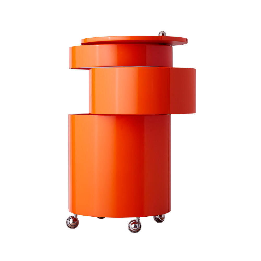 Verpan – Barboy High Gloss Side Table Orange