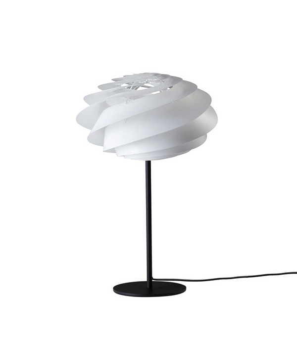 Le Klint Swirl Bordlampe Sort/Hvid