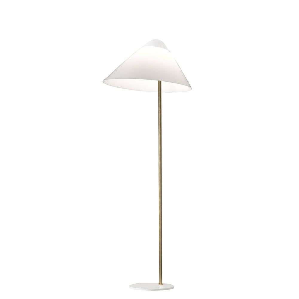 Pandul Opala Midi Gulvlampe White/Brass