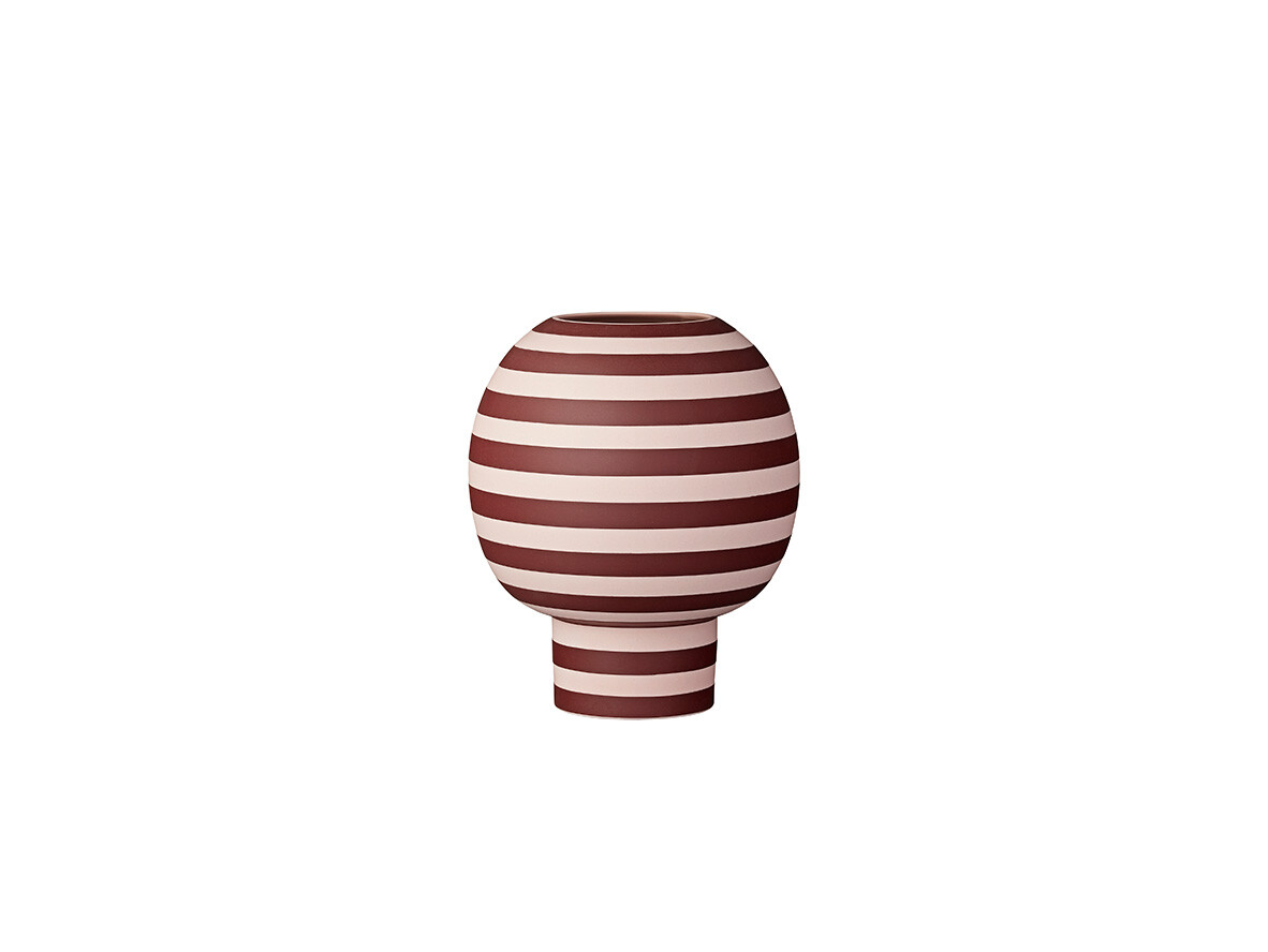 AYTM – Varia Sculptural Vase Rose/Bordeaux