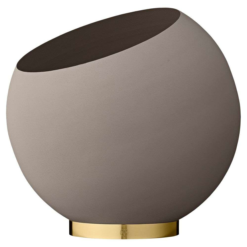 AYTM - Globe Pot de Fleurs Ø37xH32,3 Taupe/Gold