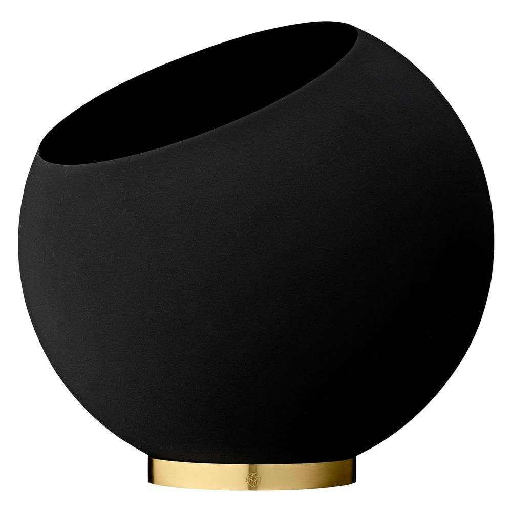 AYTM - Globe Pot de Fleurs Ø43xH37,4 Black/Gold