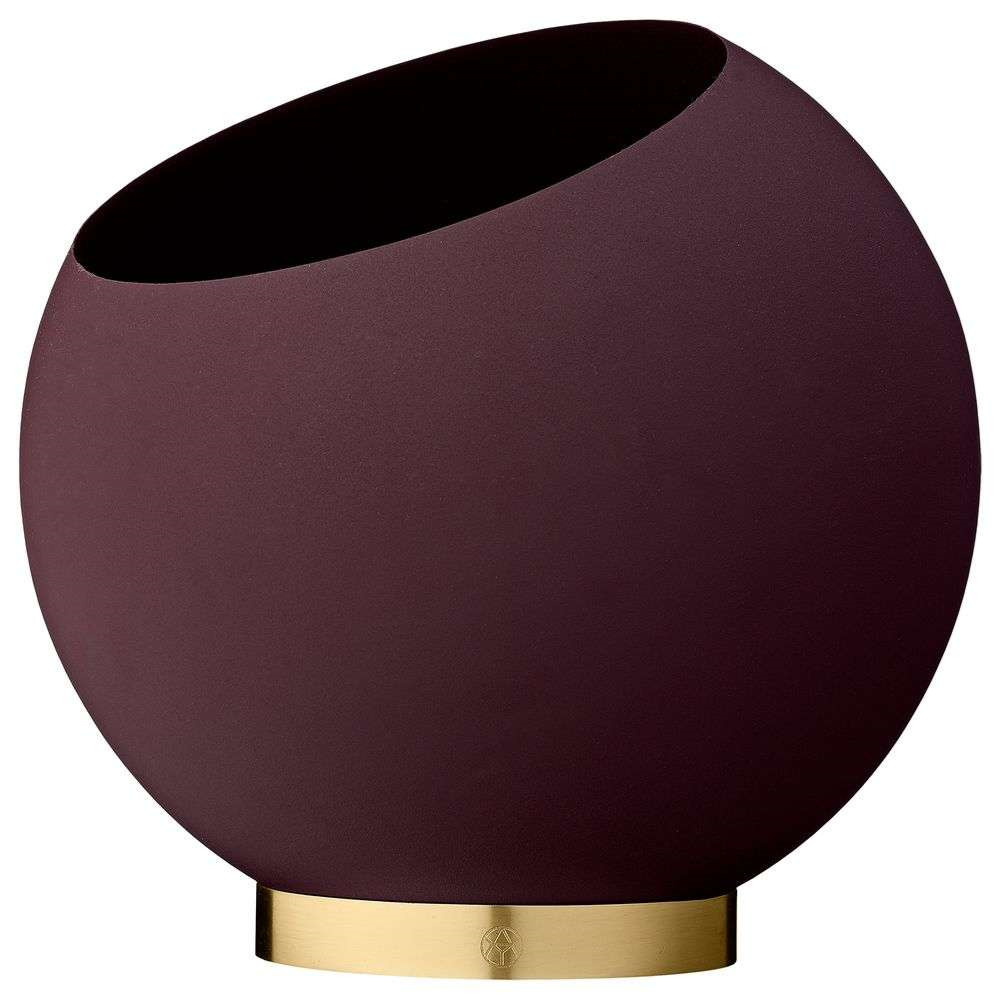 AYTM Globe Flower Pot Ø30 Bordeaux