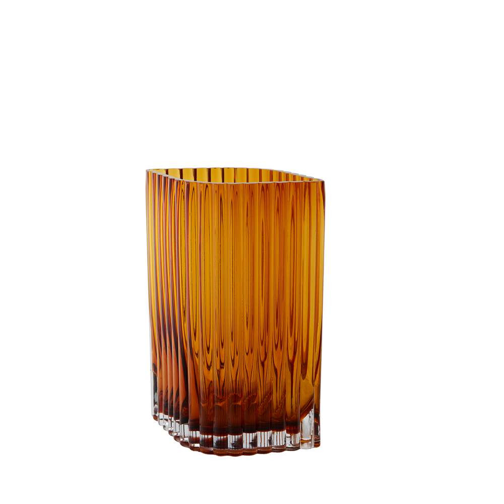 AYTM – Folium Vase H25 Amber