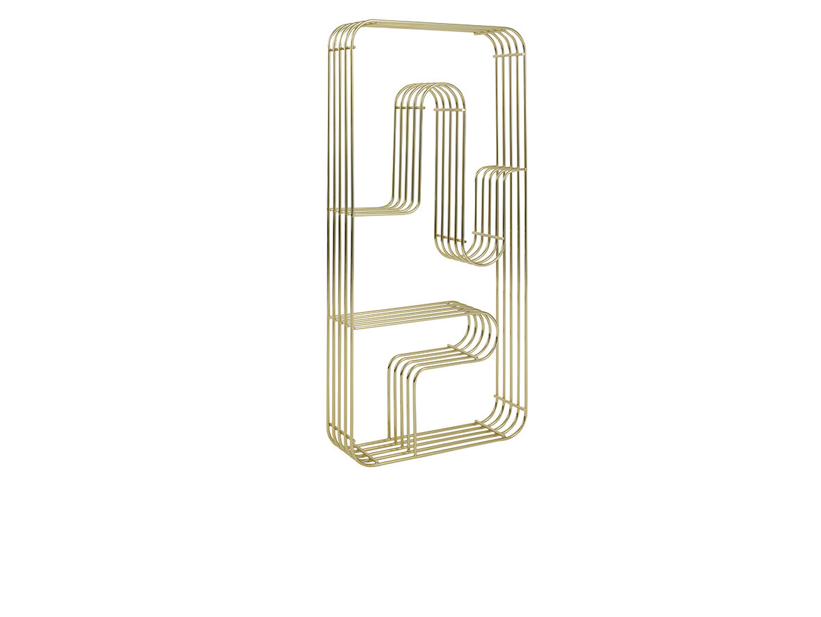 AYTM – Curva Display Shelf Rectangular Guld AYTM