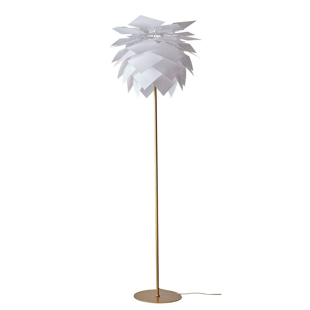 DybergLarsen PineApple Gulvlampe Medium White/Brass