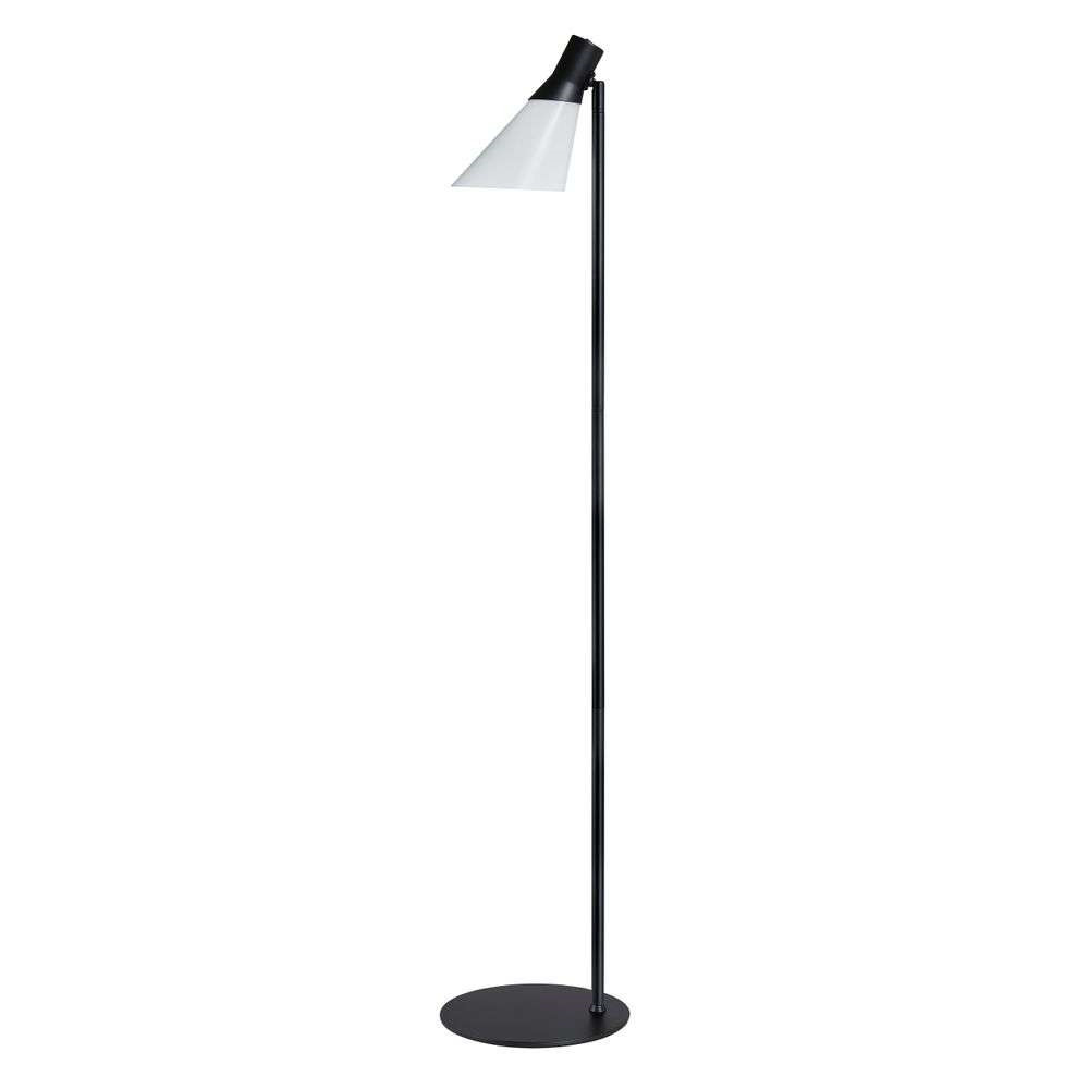 DybergLarsen – Gent Golvlampa Matt Black/Opal