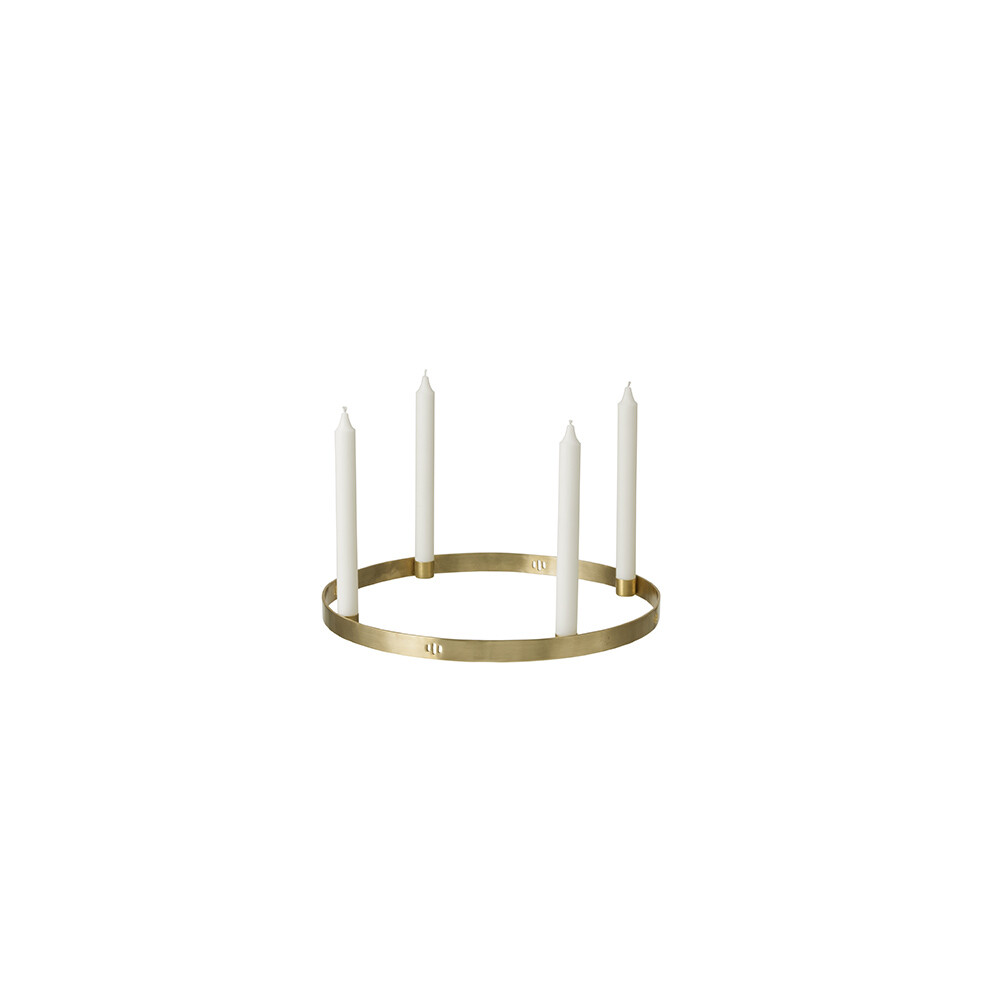 ferm LIVING – Candle Holder Circle Small Brass