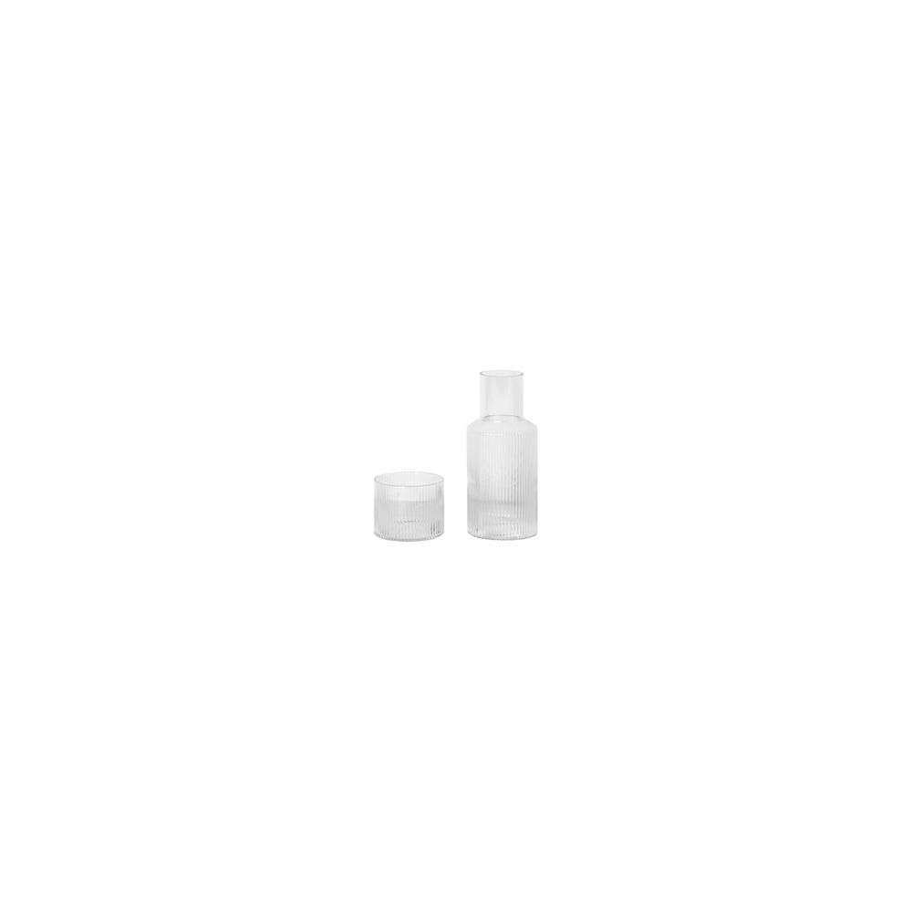 ferm LIVING – Ripple Carafe Set Small Clear