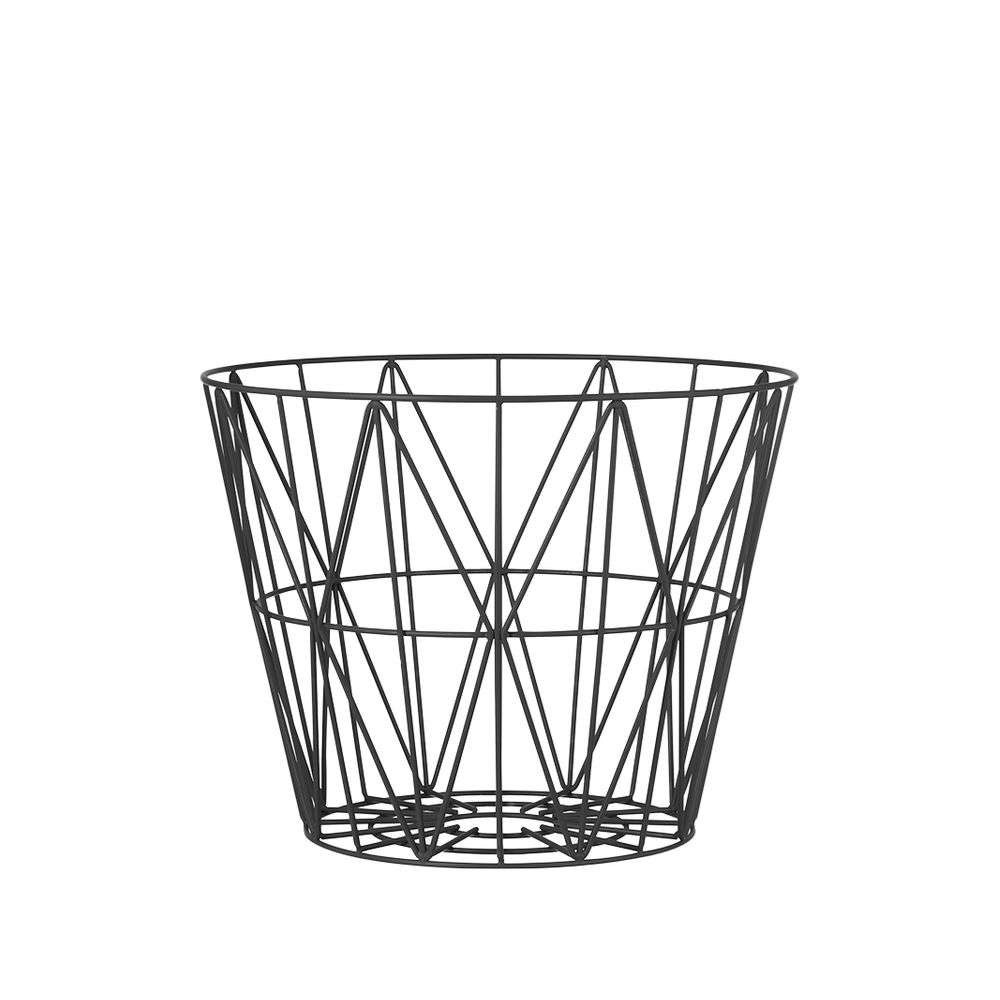 Ferm Living Wire Basket Black Medium