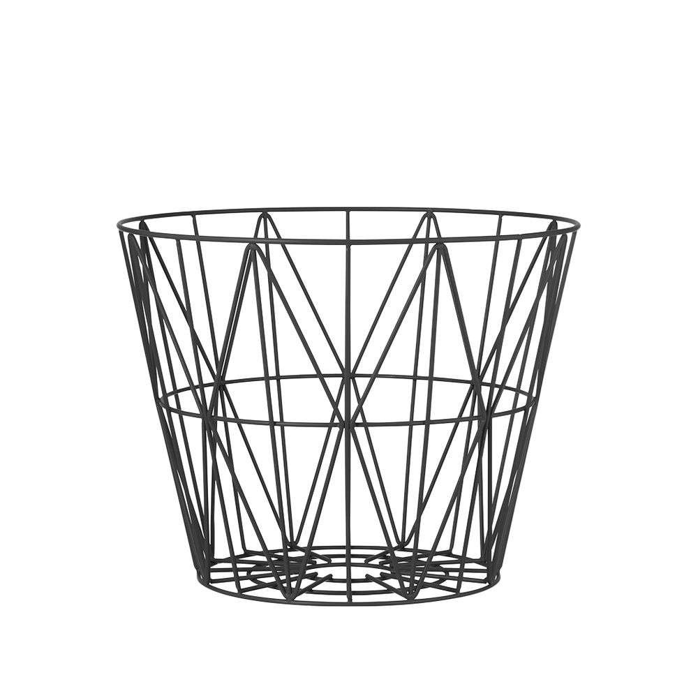 Ferm Living Wire Basket Black Large