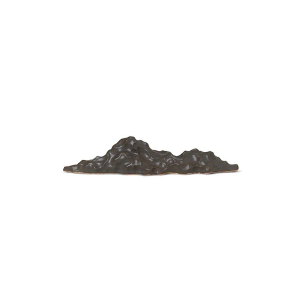 Image of Berg Ceramic Sculpture Low Black - Ferm Living bei Lampenmeister.ch