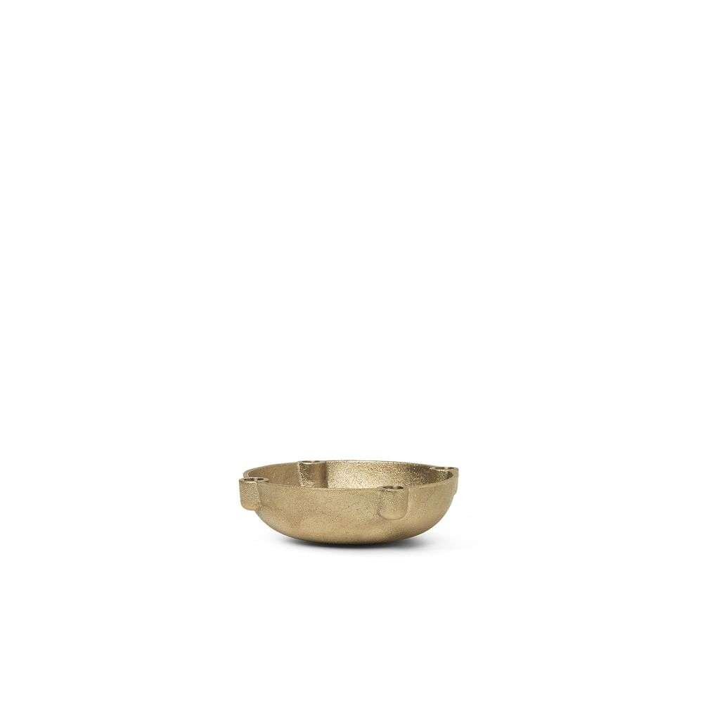 ferm LIVING – Bowl Candle Holder Small Brass