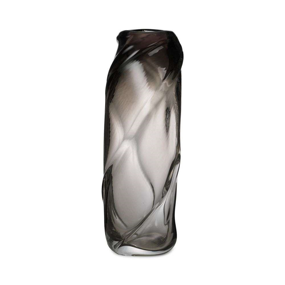 Ferm Living Water Swirl Vase Tall Smoked Grey