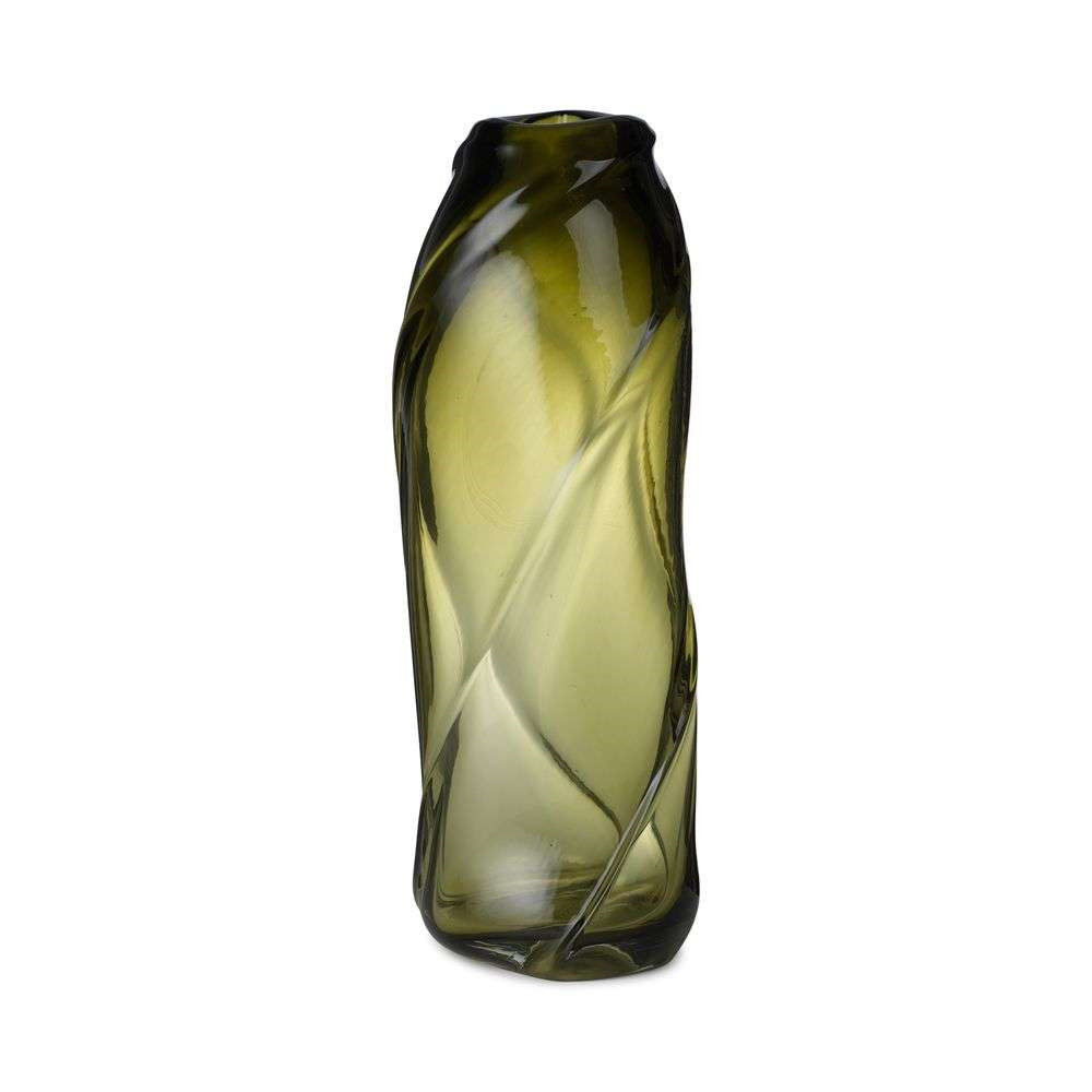 ferm LIVING – Water Swirl Vase Tall Moss Green ferm LIVING