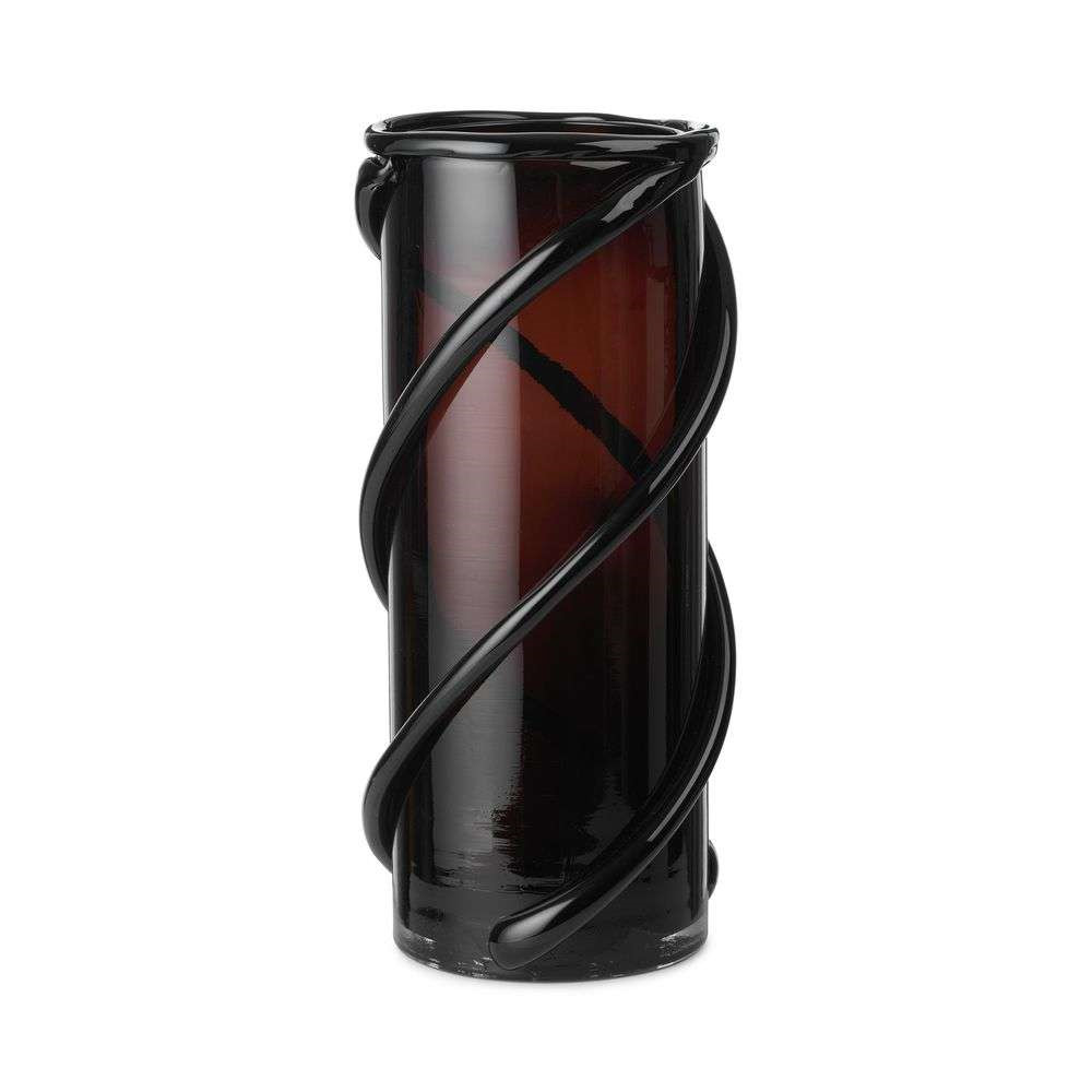 Ferm Living Entwine Vase Large Dark Amber