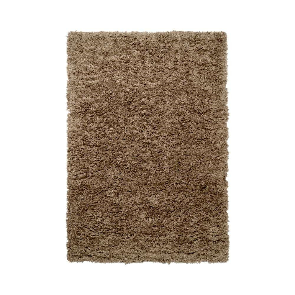 Ferm Living Meadow High Pile Rug L Dark Beige