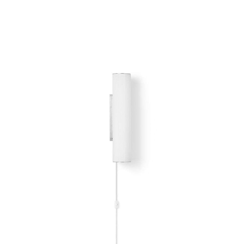 ferm LIVING – Vuelta Væglampe 40 White/Stainless Steel