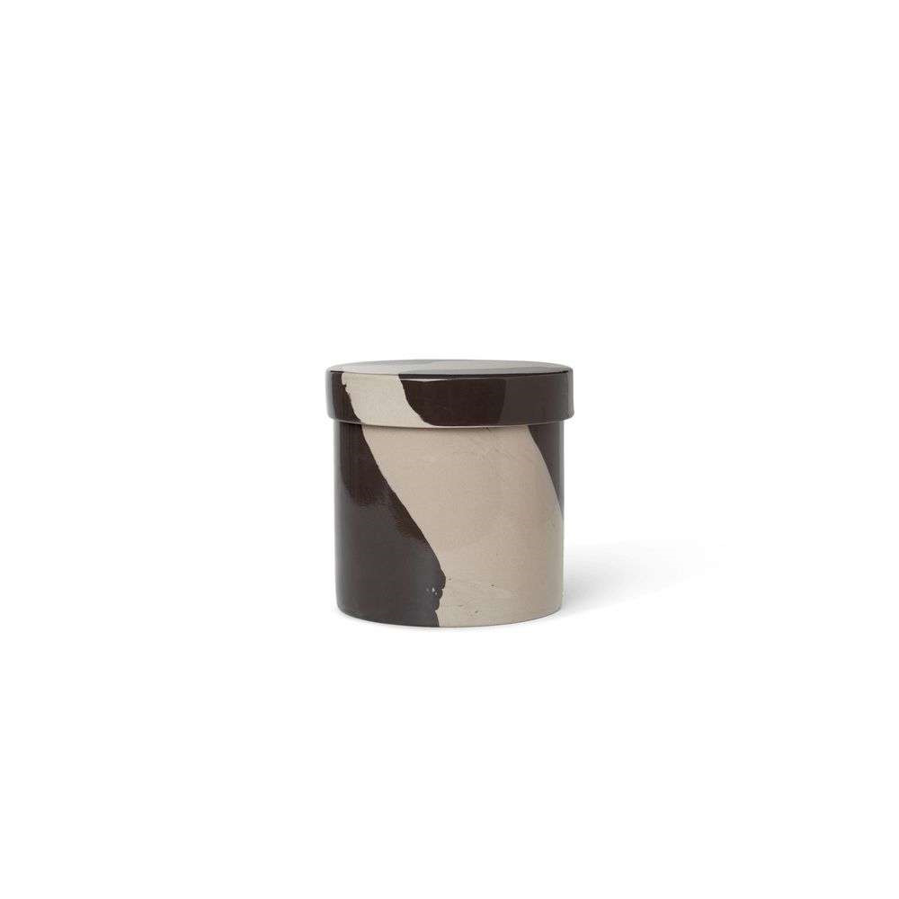 Ferm Living Inlay Container Large Sand/Black