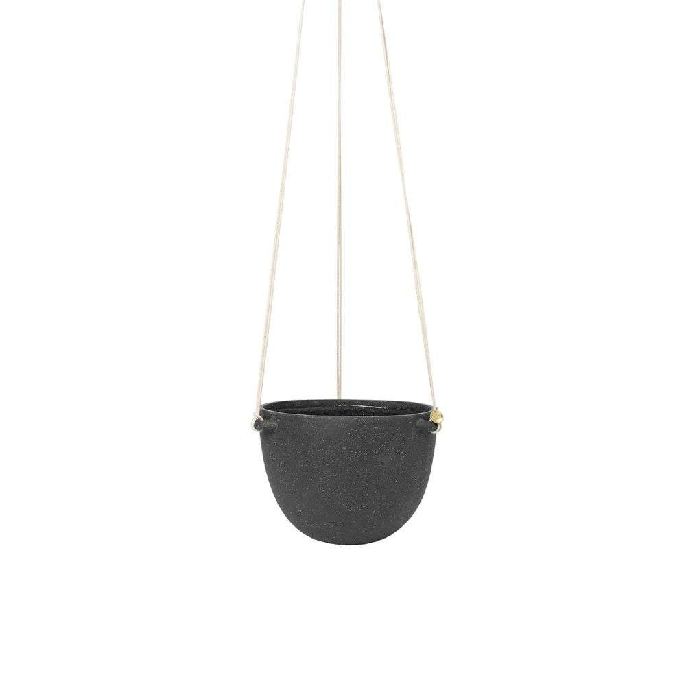 ferm LIVING – Speckle Hanging Pot Large Dark Grey ferm LIVING