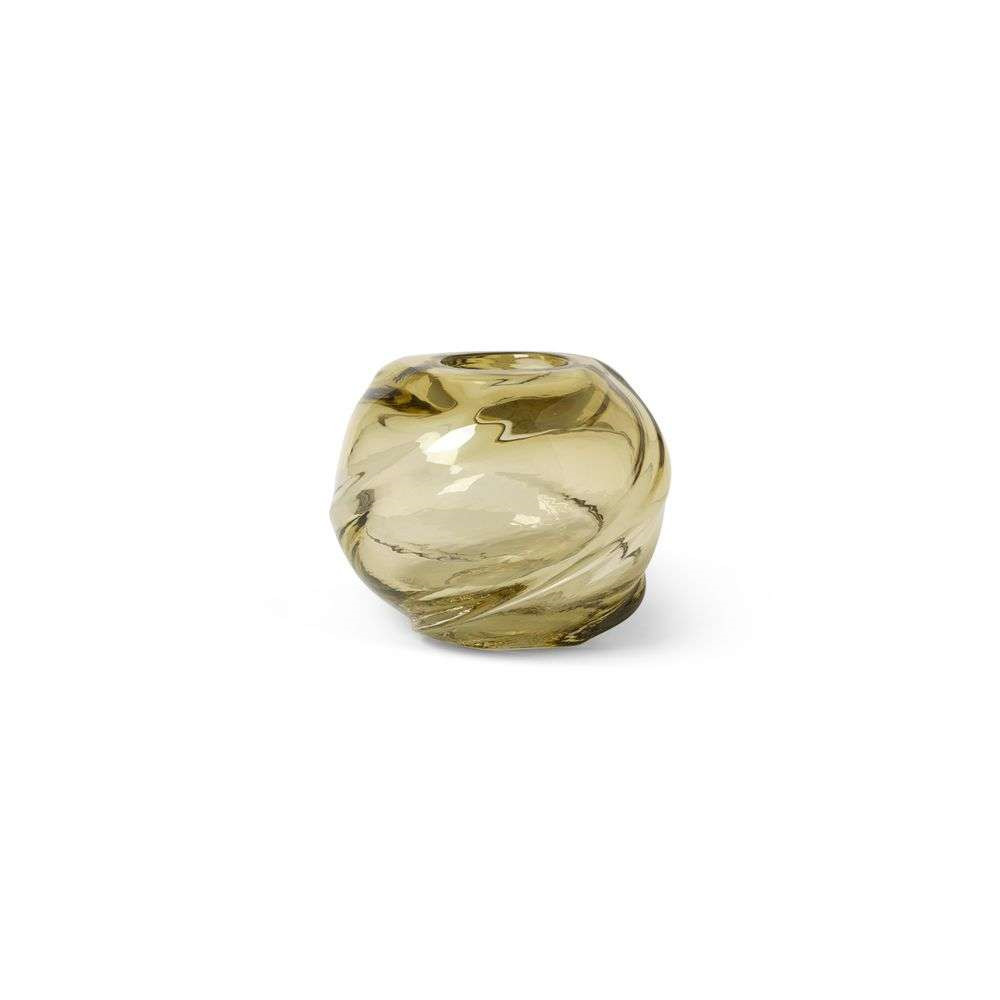 ferm LIVING – Water Swirl Vase Round Light Yellow