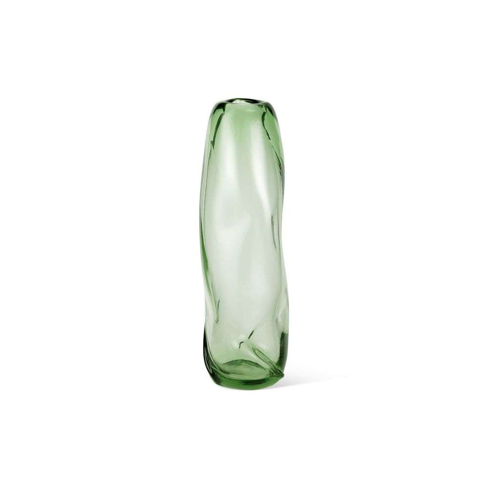 ferm LIVING – Water Swirl Vase Tall Recycled Clear/Green