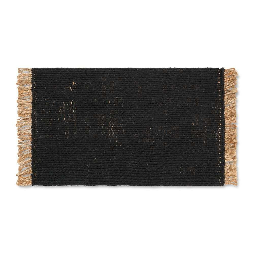 Image of Block Mat Black/Natural - Ferm Living bei Lampenmeister.ch